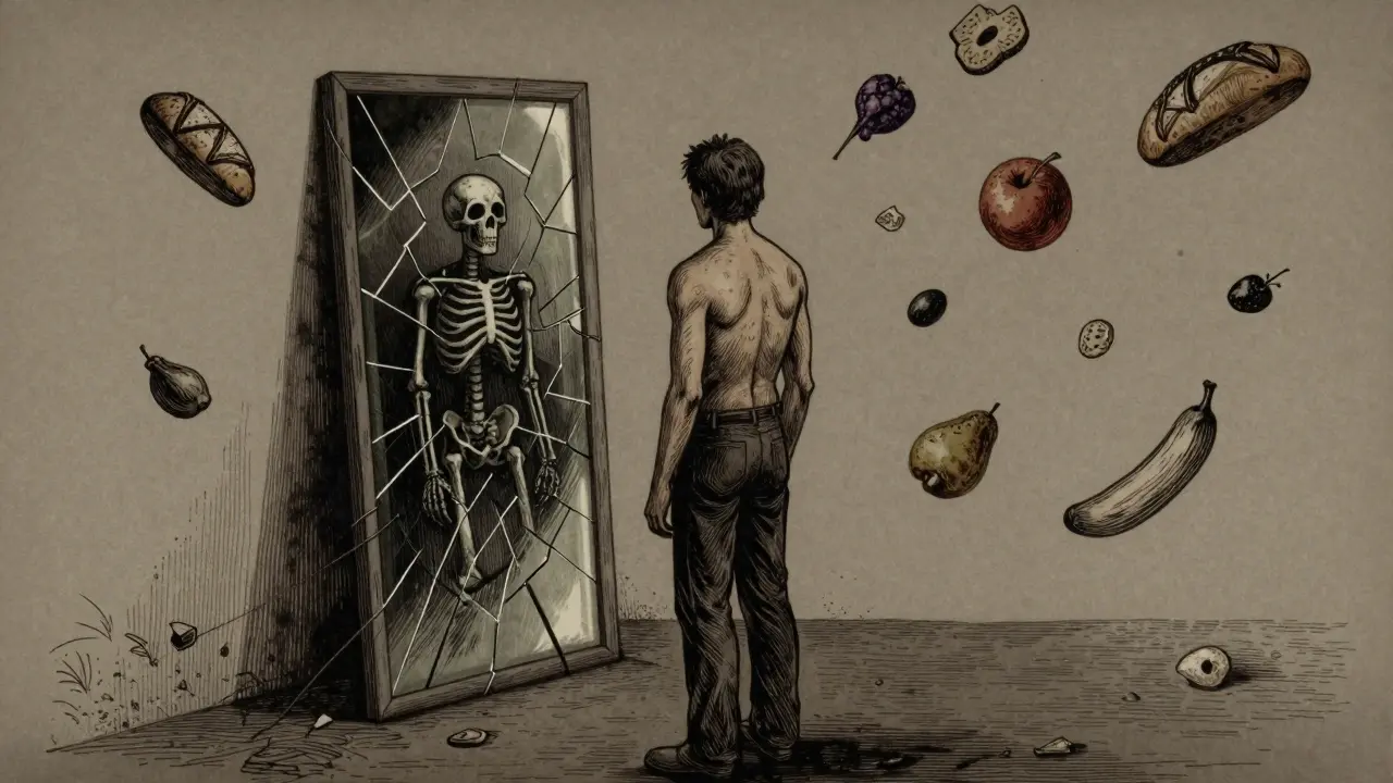 Typy poruch příjmu potravy: Anorexie, bulimie, přejídání a další diagnózy