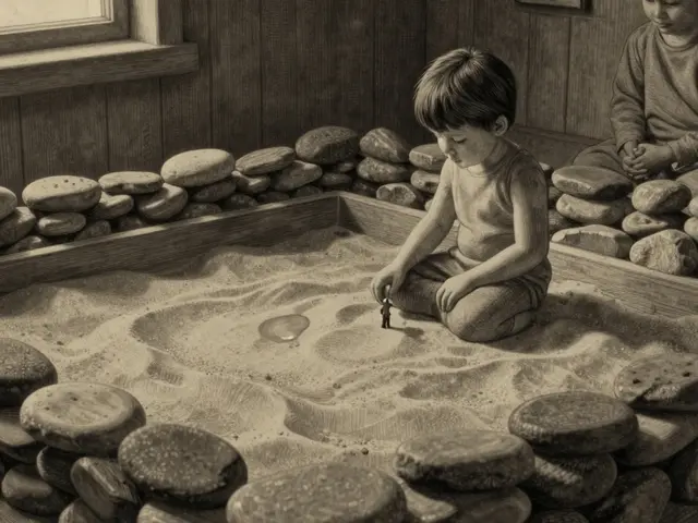 Pískoterapie: Jak práce s pískem pomáhá dětem zpracovat trauma bez slov