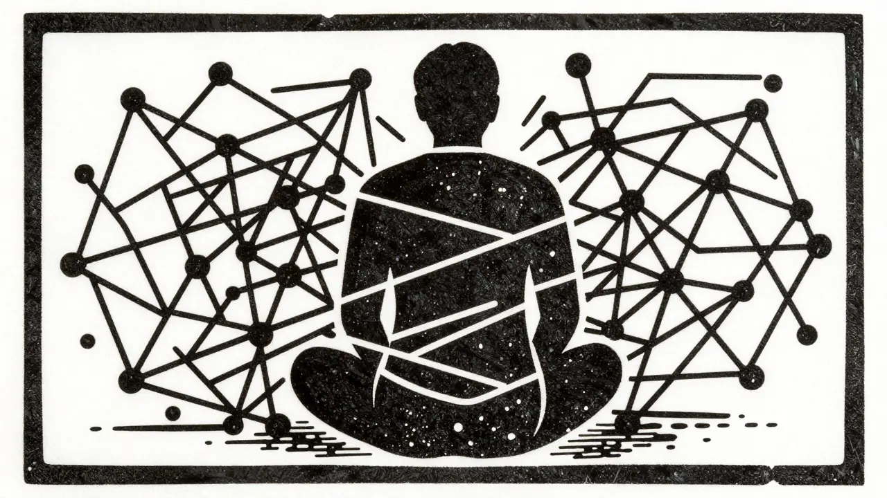 Abstraktní obraz digitální izolace s geometrickými liniemi, dřevoryt.