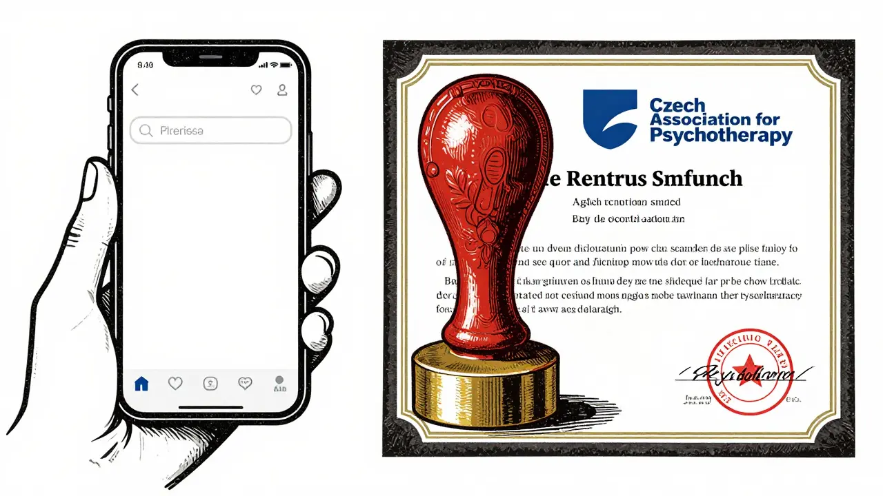 Symbolika digitálního vyhledávání a tradičního pečetě kvality v technice dřerýzby.