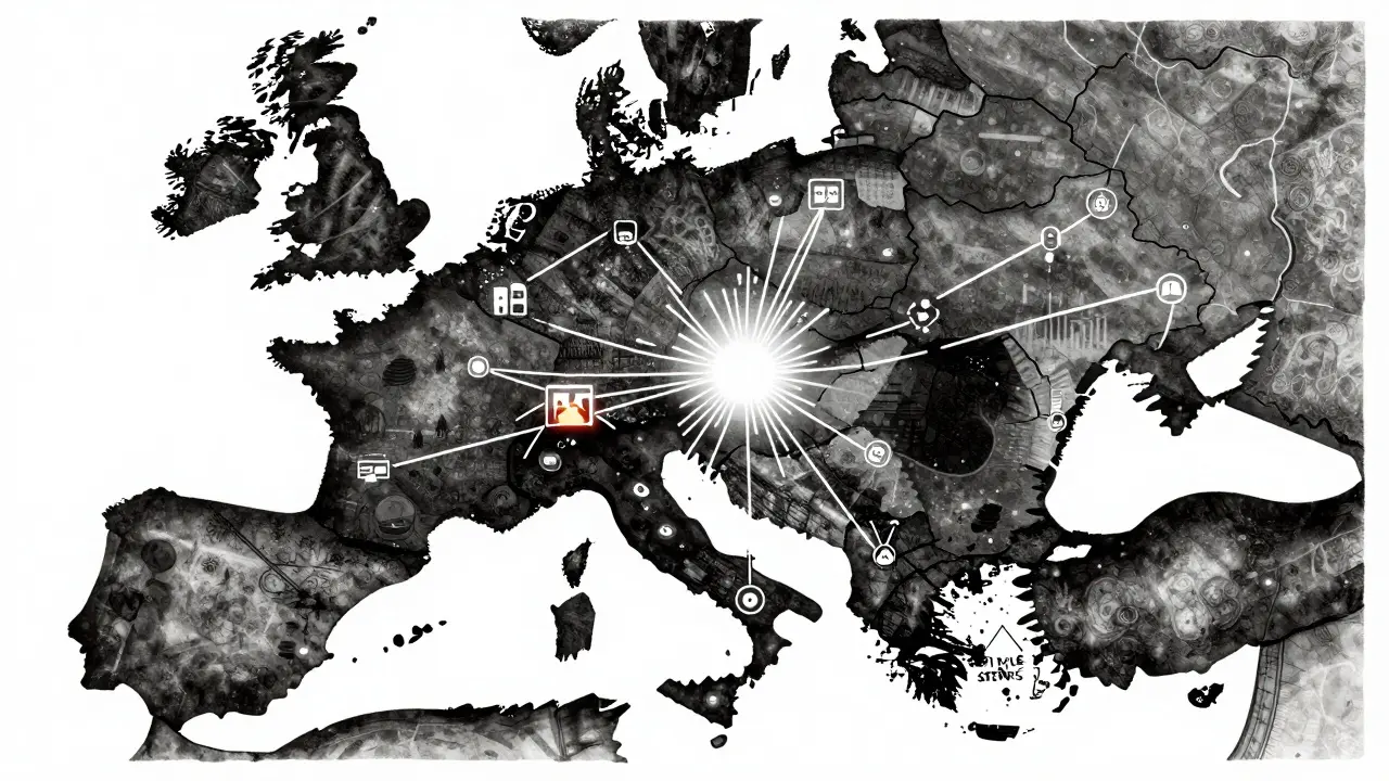 Mapa ČR ukazující nerovnost podpory a digitální mosty